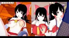 Play [eroge koikatsu! ] touhou reimu hakurei rubs her sins h! 3dcg big fronts zanzibar copal video recording (touhou figure) [hentai stake]