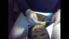 Putar Cum di bagian depan kue