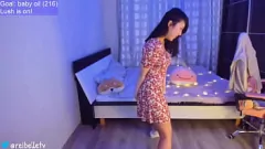 Play Oil-Soaked Asian Babe with Gigantic Tits Dances and Masturbates