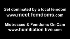 Afspelen BDSM Femmom -sessie: hem in een mietje veranderen